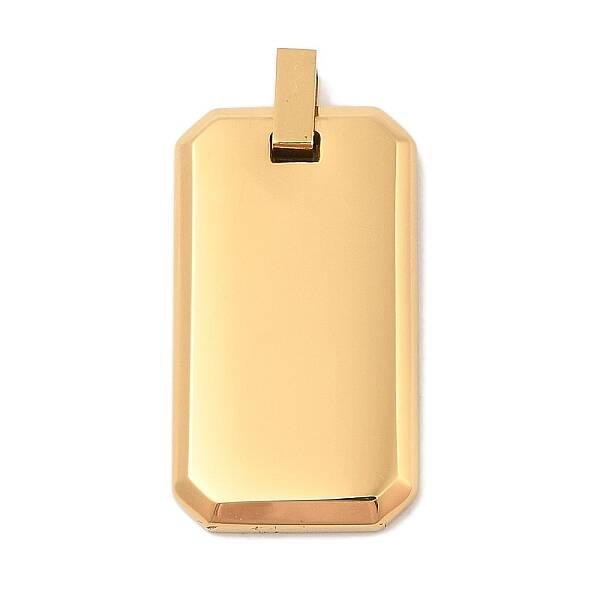 Ion Plating(IP) 304 Stainless Steel Stamping Blank Tag Pendants