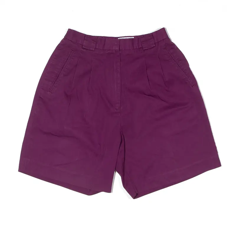 IZOD CLUB Shorts Purple 90s Regular Casual Womens XS W26