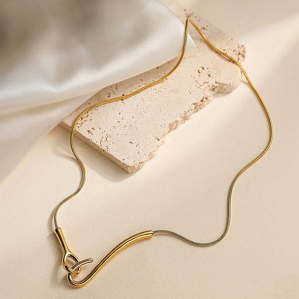 304 Stainless Steel Lariat Necklaces
