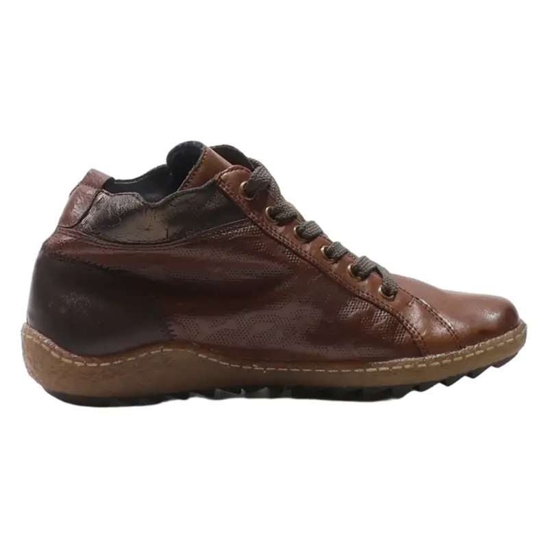 REMONTE Ankle Boots Brown Leather Womens UK 4