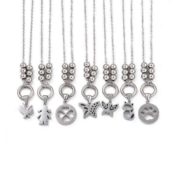 Non-Tarnish 304 Stainless Steel Pendant Necklaces