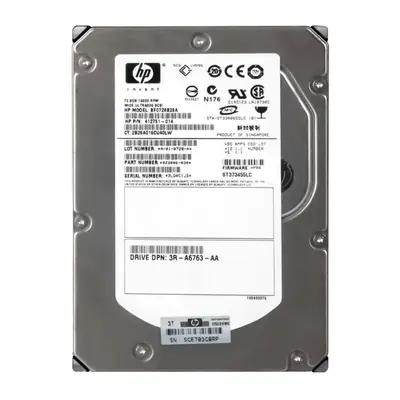412751-014B HP 73GB 15000RPM Ultra 320 SCSI 3.5-Inch 8MB Cache Hot Swap Hard Drive