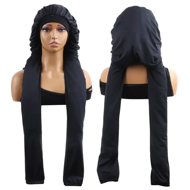 YGwigs Pantyhose Bonnet for Sleeping –2 in 1 Long Hair & Braids Protection & UV Shield, Breathable & Water-Resistant