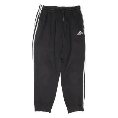 ADIDAS Mens Joggers Black Tapered L W30 L29