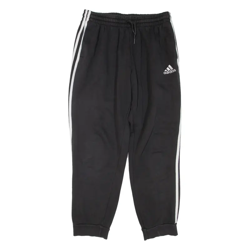 ADIDAS Mens Joggers Black Tapered L W30 L29