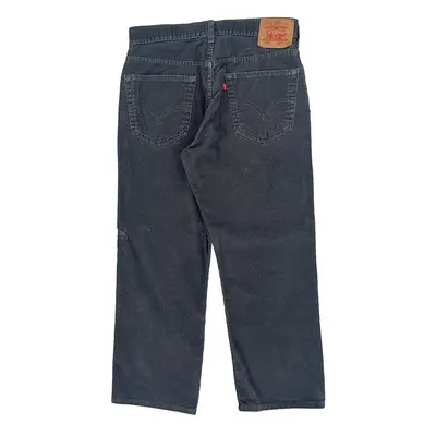 505 Levis Cord Trousers - 30? Waist Grey Cotton Blend