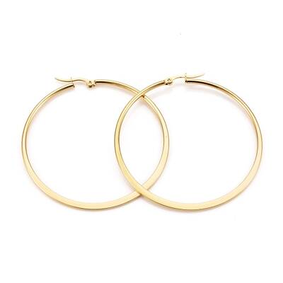 304 Stainless Steel Big Hoop Earrings