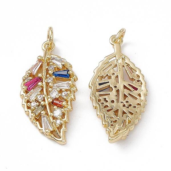 Brass Colorful Cubic Zirconia Pendants