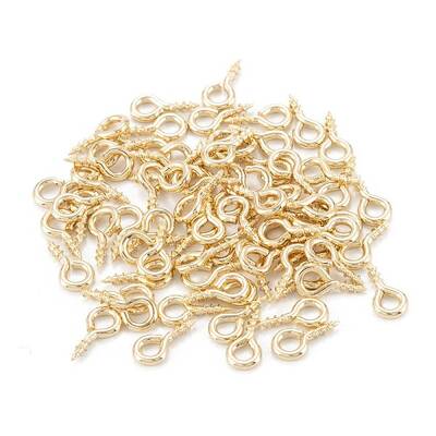 Brass Screw Eye Pin Peg Bails