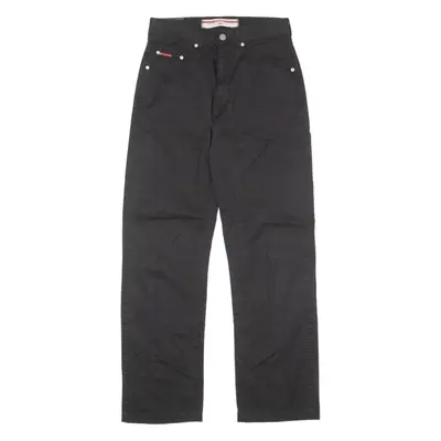 LEE COOPER Mens Twill Trousers Black Slim Skinny W26 L28