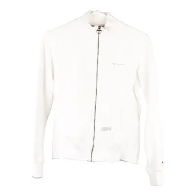 Age 14 Champion Zip Up - Medium White Cotton Blend