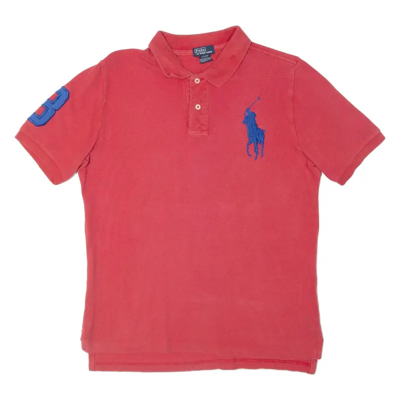POLO RALPH LAUREN 14-16 Yrs Boys Polo Shirt Red L