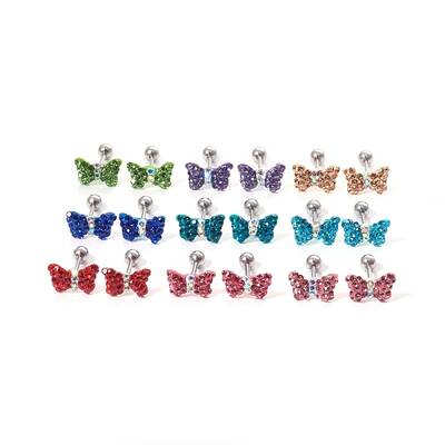 316 Surgical Stainless Steel Barbell Cartilage Earrings