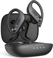 AIHOOR Wireless Earbuds with Earhooks for Sport, iOS & Android Phone, IPX5 Waterproof Bluetooth 5.0 Headphones with Extra Bas...