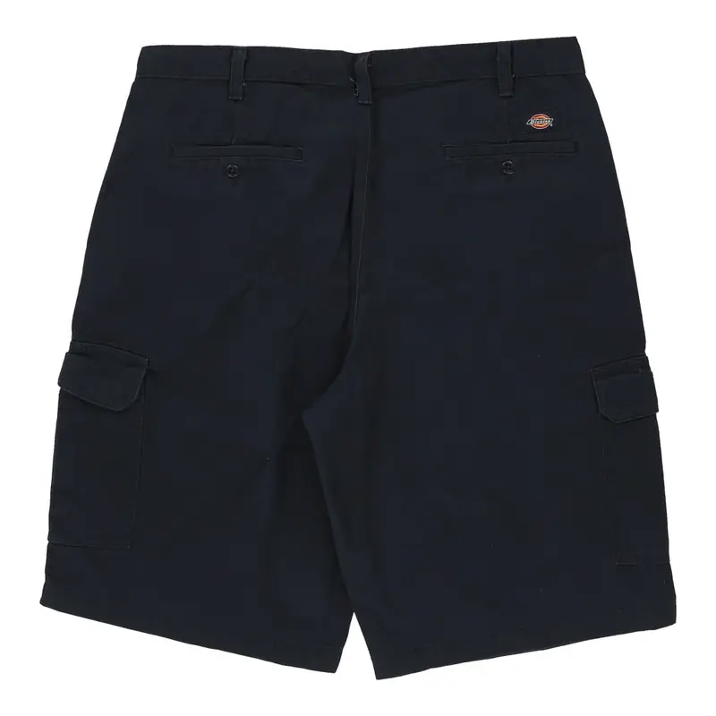 Dickies Cargo Shorts - 37W 12L Navy Polyester Blend