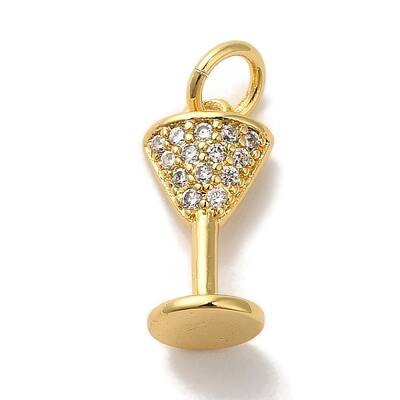 Brass Micro Pave Cubic Pendants