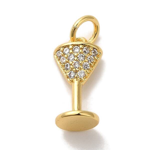 Brass Micro Pave Cubic Pendants