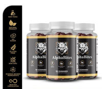 AlphaBites 7-in-1 Nitric Oxide Booster - Beet Root & L-Arginine Gummy for Blood Flow, Energy & Stamina Support | 100% Natural...