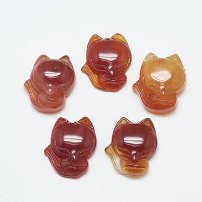Natural Carnelian/Red Agate Pendants