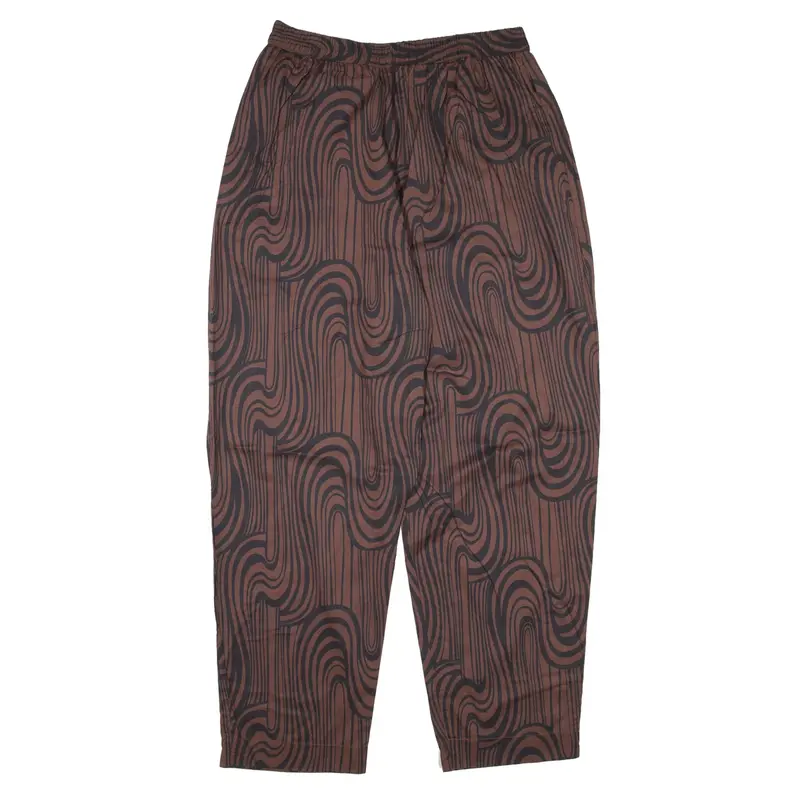 KHADDI Spiral Trousers Brown Loose Tapered Womens W26 L26