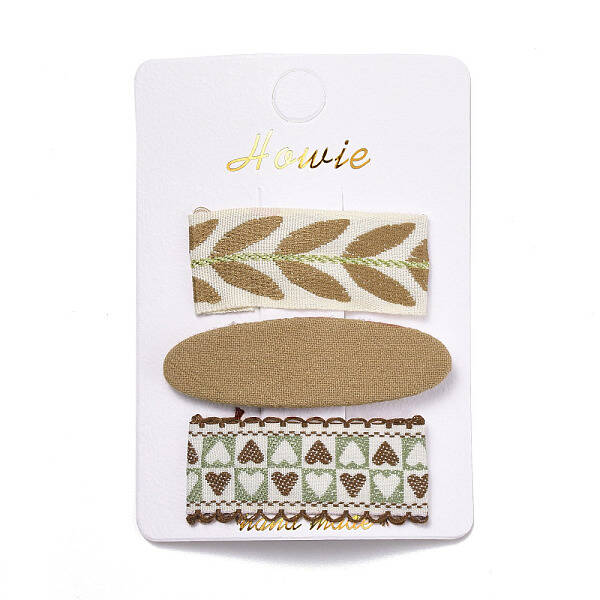 Cloth Snap Hair Clips Set