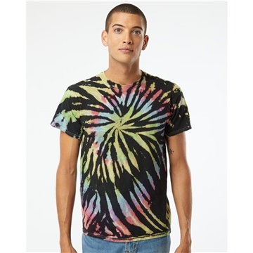50 Custom Dyenomite - Multi-Color Spiral Tie-Dyed T-Shirt - 100% ...