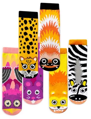 GO WILD! ZOO SOCKS GIFT BUNDLE | Size: ADULT SMALL