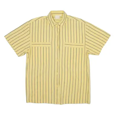 Womens Shirt Yellow Striped S