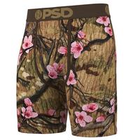 PSD Men's Wild Bloom Boxer Brief - Standard Length 7 Inch Inseam, Soft and Breathable Poly Blend Fabric