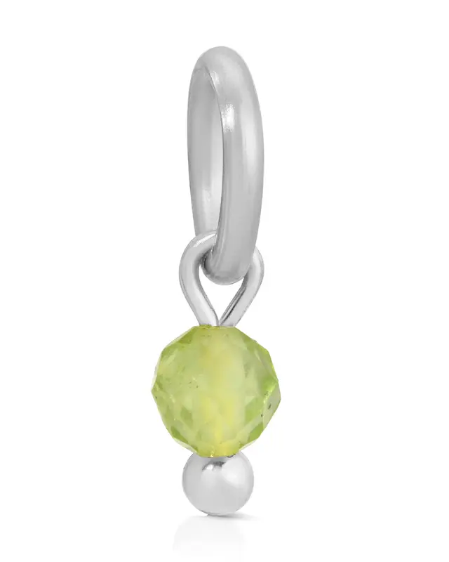 August Peridot | Metal Color: Silver
