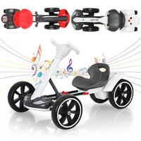 Foldable Electric Go Kart for Kids,Kids Electric Vehicles,Equipped with Ergonomically ASdjustable Seat,EVA Wheels,Ride-on Toy...