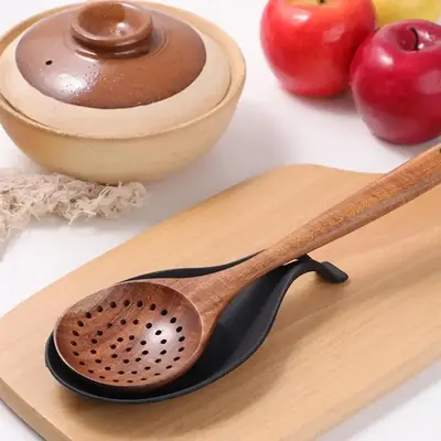 Silicone Heat Resistant Spoon Rest, 1 Count Kitchen Utensil Holder for Cooking, Cutlery & Tableware Rest Tool, Kitchen Access...