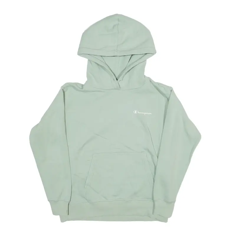 CHAMPION Hoodie Green Pullover Womens XS