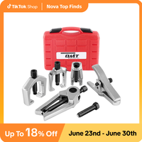 【Summer Tools】OMT 5-in-1 Ball Joint Separator, Pitman Arm Puller, Tie Rod End Tool Set for Front End Service, Splitter Re...