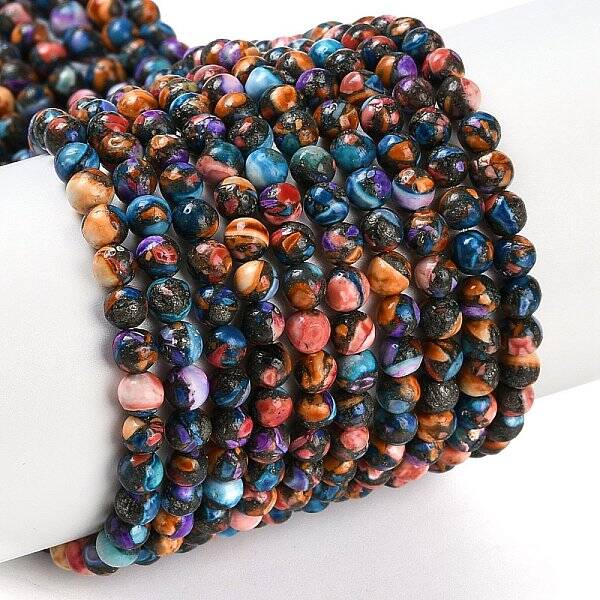 Natural Howlite Beads Strands