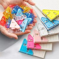 Triangle Shaped Paper Clip, 10pcs/set Multifunctional Document Clip, Prevent Books Curling Book Darts for Students, Girly Off...