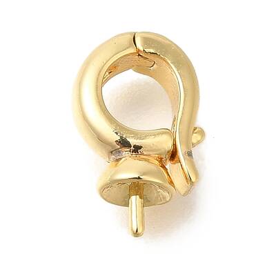 Brass Cup Pearl Peg Bails Pin Pendants
