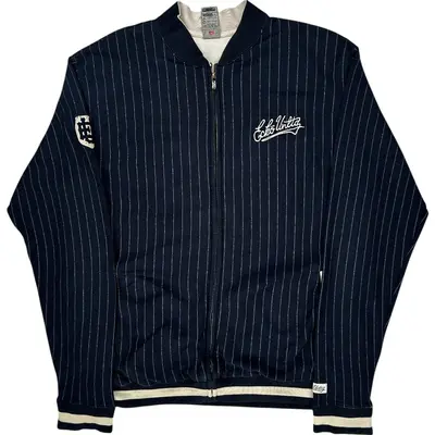 Ecko Unltd Pinstripe Jacket - XL - Navy Cotton Blend
