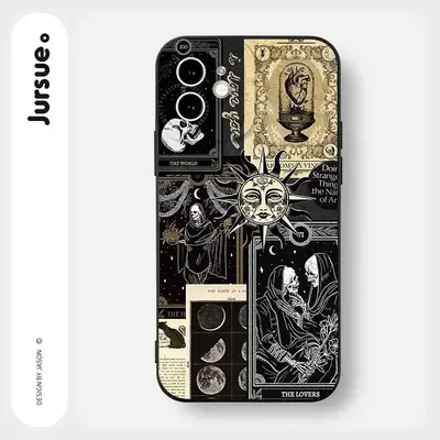 Phone Case, 1 Count Creative Pattern Design Mobile Phone Protective Cases, TPU Phone Cover for iPhone Series