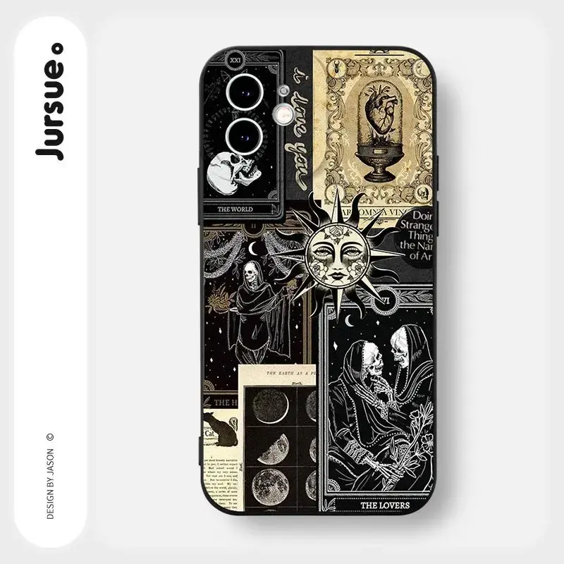 Phone Case, 1 Count Creative Pattern Design Mobile Phone Protective Cases, TPU Phone Cover for iPhone Series