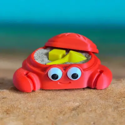 Nostalgic Crab Sandbox Desktop Zen Garden Set now with Valentine's Colors!