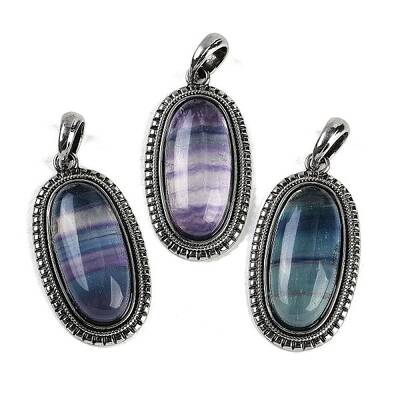 Natural Colorful Fluorite Pendants