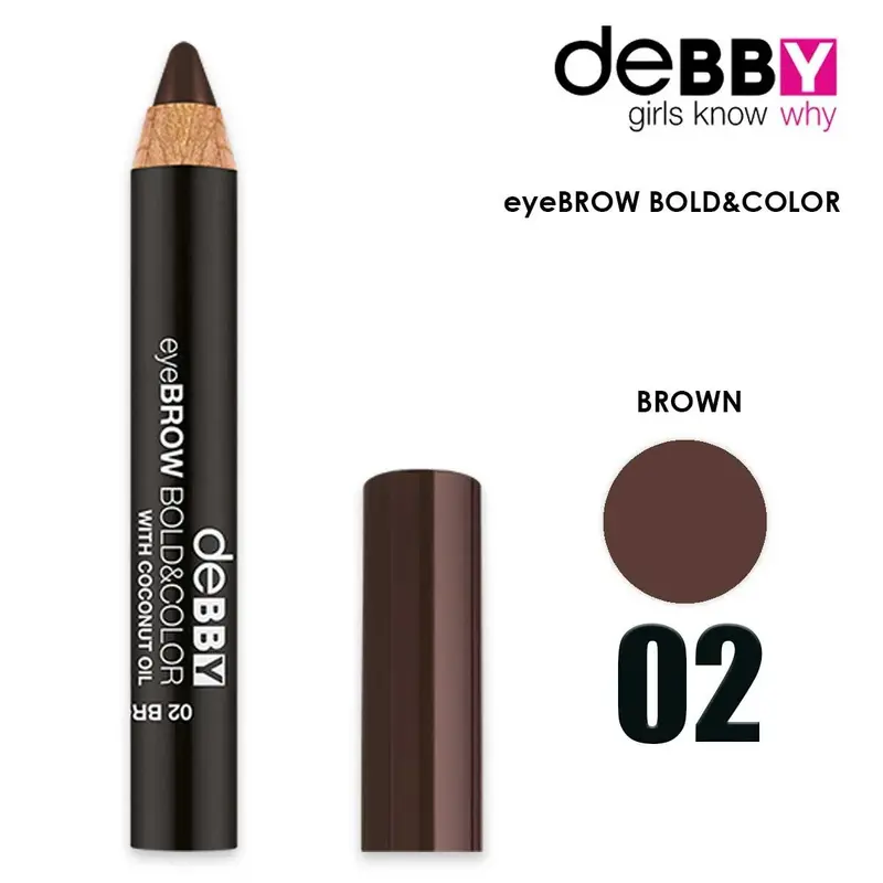 Debby bold&color eyebrow pencil 02 brown