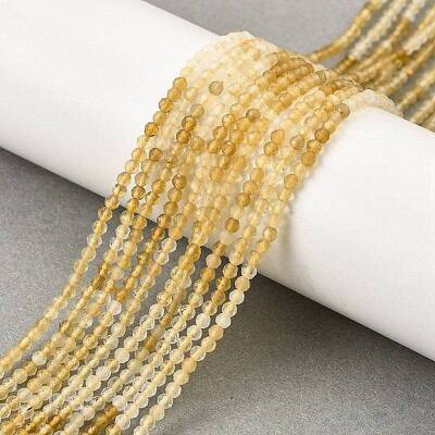 Natural Yellow Quartz Beads Strands