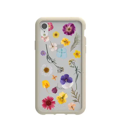Clear Springtime iPhone XR Case With London Fog Ridge
