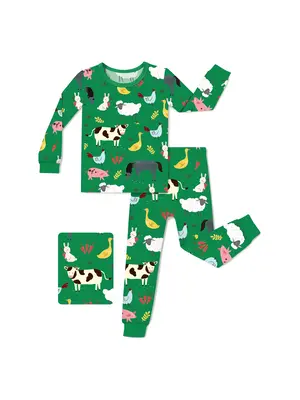babee Reshinee Two-piece Bamboo Pajama, Moisture-wicking Soft Stretchy Breathable Snug-fitting Bamboo Pj for Kid Boy Baby, Ad...