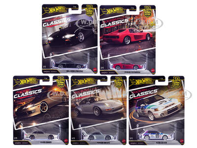 Modern Classics 5 piece Set Car Culture 10th Anniversary 2026 Series S Diecast Model Cars by Hot Wheels