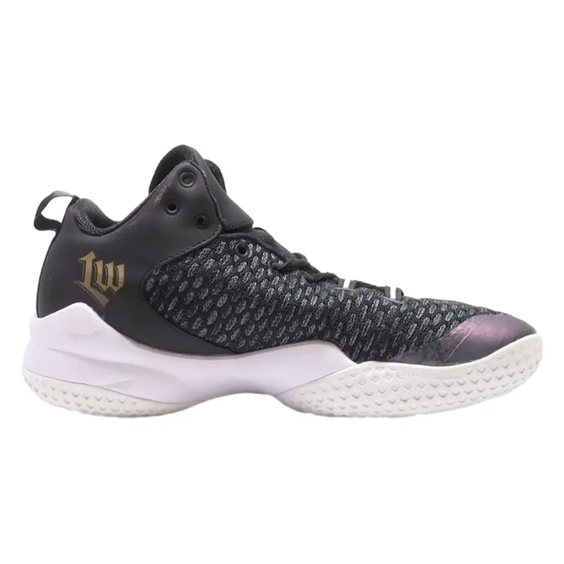 PEAK High Top Trainers Black Synthetic Mens UK 8.5
