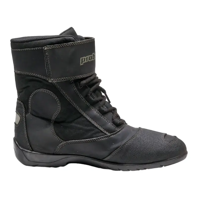 PROBIKER Biker Boots Black Leather Mens UK 9.5