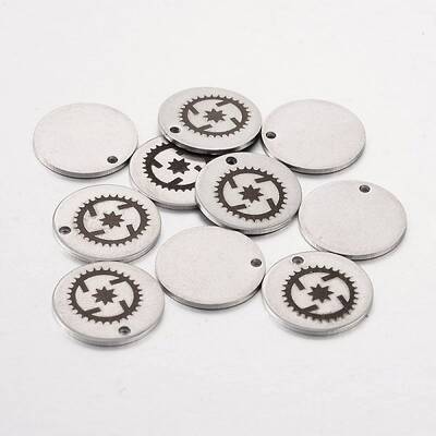Non-Tarnish 201 Stainless Steel Steampunk Pendants